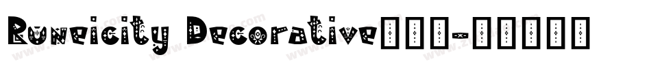 Runeicity Decorative转换器字体转换